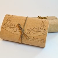 Cajas de Madera Flexible grabados o personalizados.